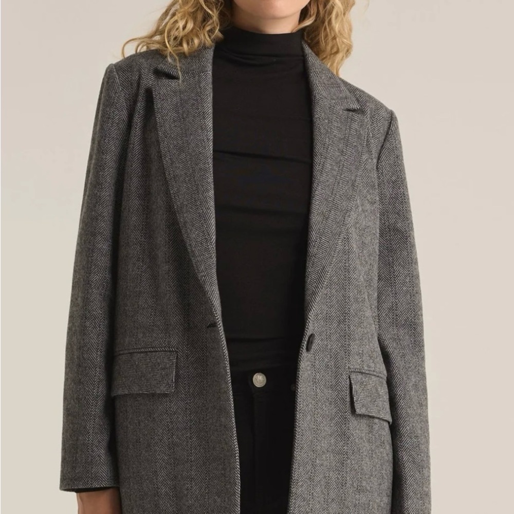 Z Supply Heather Gray Blazer